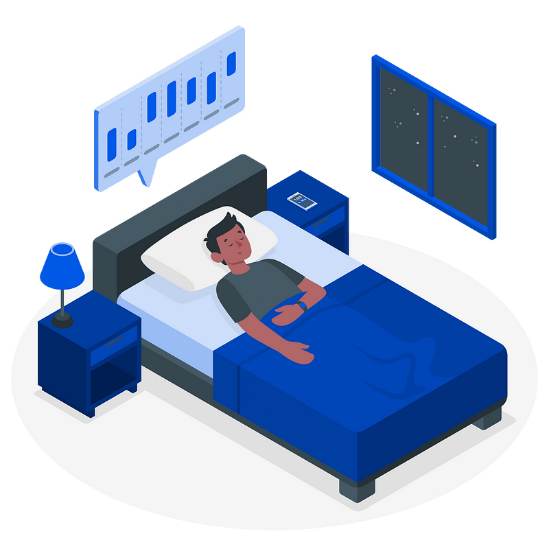 Sleep and productivity illustration