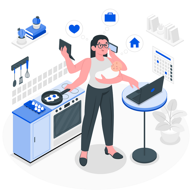 Stress management techniques illustration