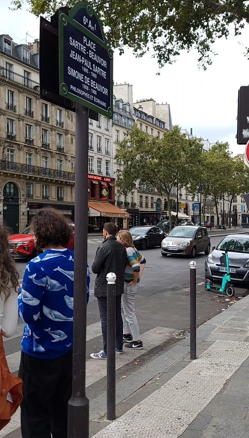 Author enjoying the Parisian atmosphere during the retreat