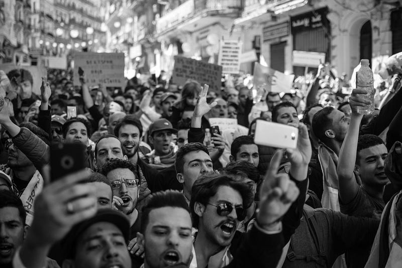 Crowd of Apple Store shoppers