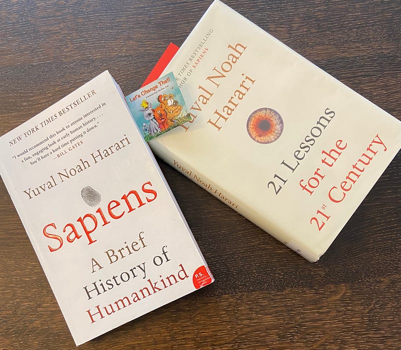 Cover of Sapiens by Yuval Noah Harari