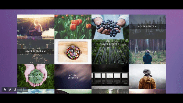 Bootstrap image hover effects showcase