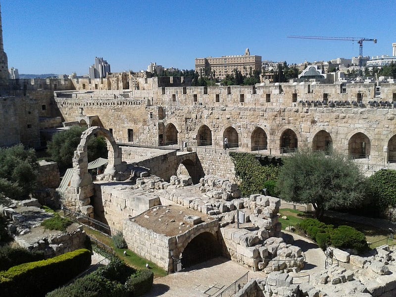 Archaeological excavation site in the City of David