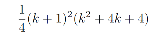 Factorization step for the expression