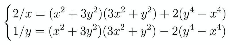 Simplified equations from the Putnam problem