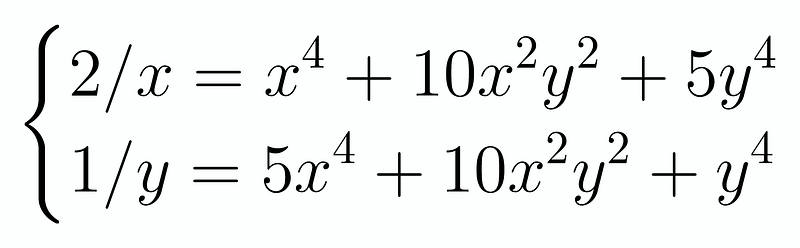 Expanded form of the equations