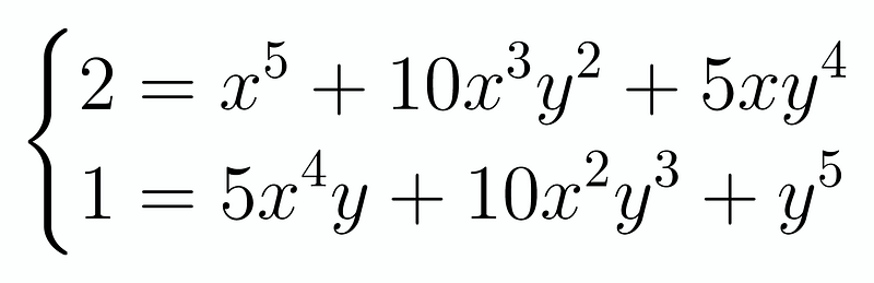 Resulting equations after multiplication