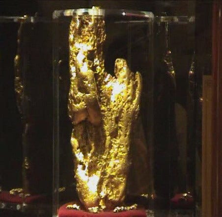 The Hand of Faith gold nugget