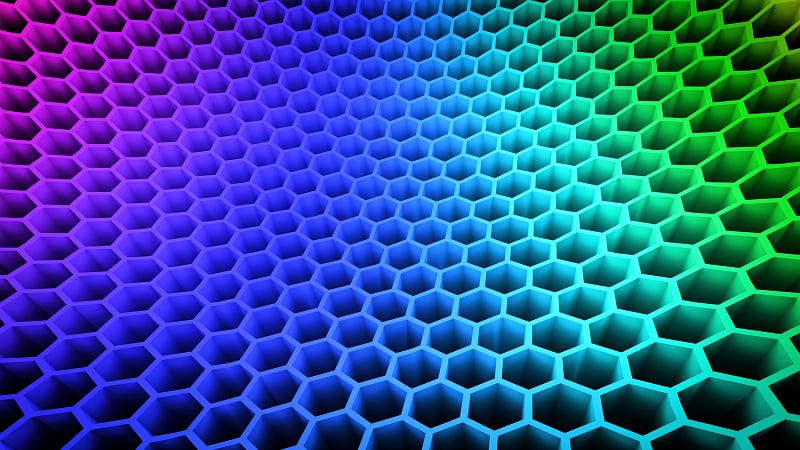 Graphene structure visual representation