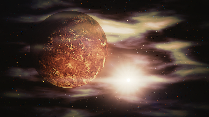 Atmospheric composition of Venus featuring phosphine