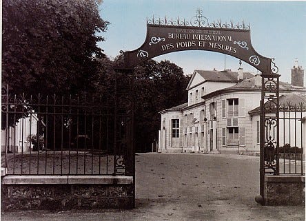 Entrance of BIPM in Sèvres, France, 1875