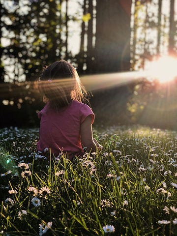 Radiant light illuminating the path to self-discovery