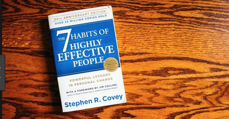 Book Cover of "The 7 Habits of Highly Effective People"