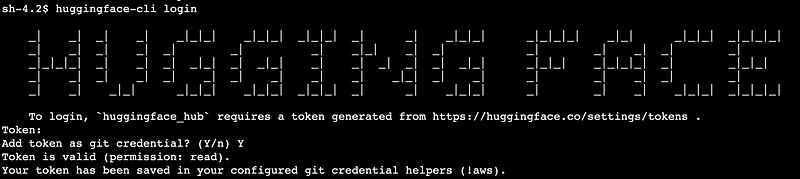 Logging into Hugging Face CLI