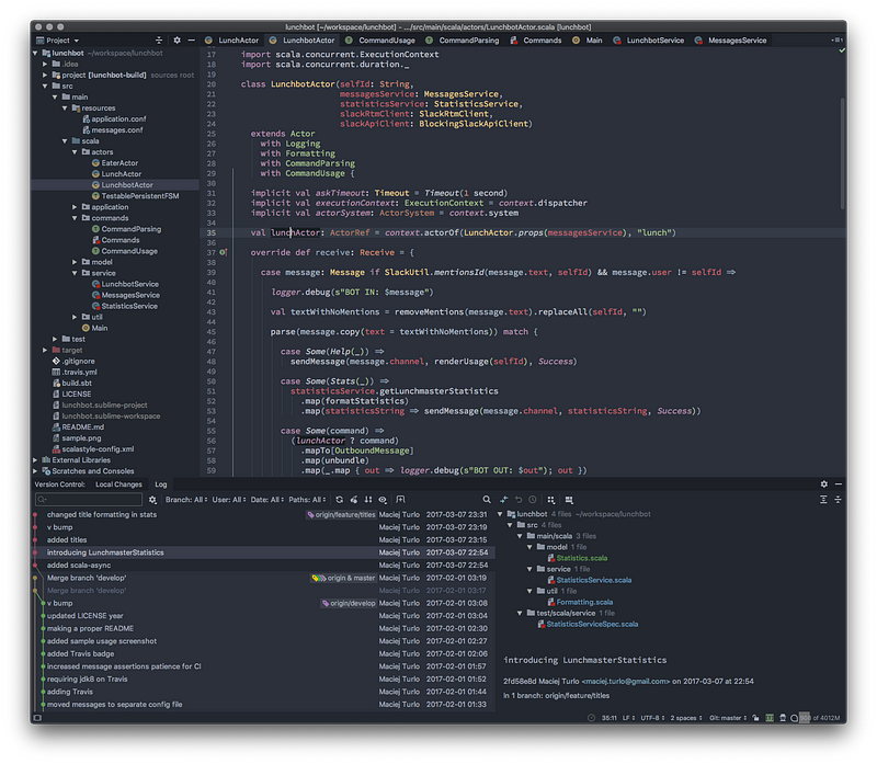 Space Gray Theme in PyCharm