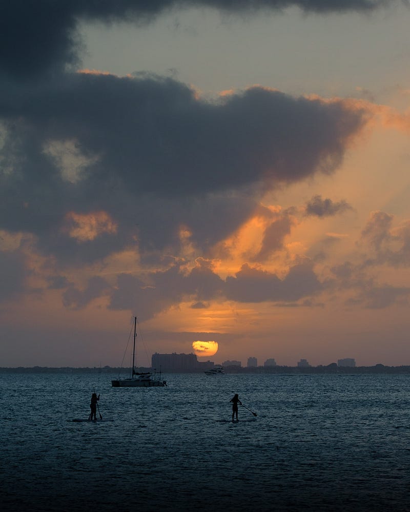 Sunset from Virginia Key, Miami