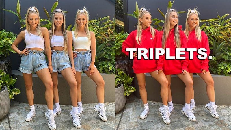 Visual representation of the triplet comparison problem