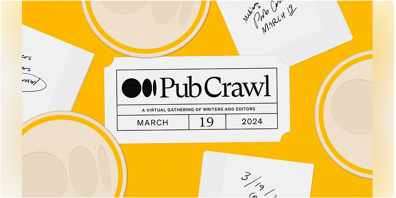 Fun GIFs promoting the Pub Crawl