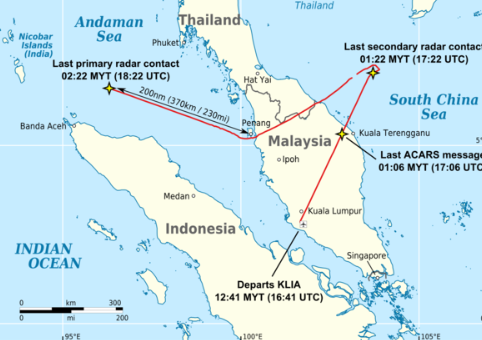 Radar Tracking of MH370