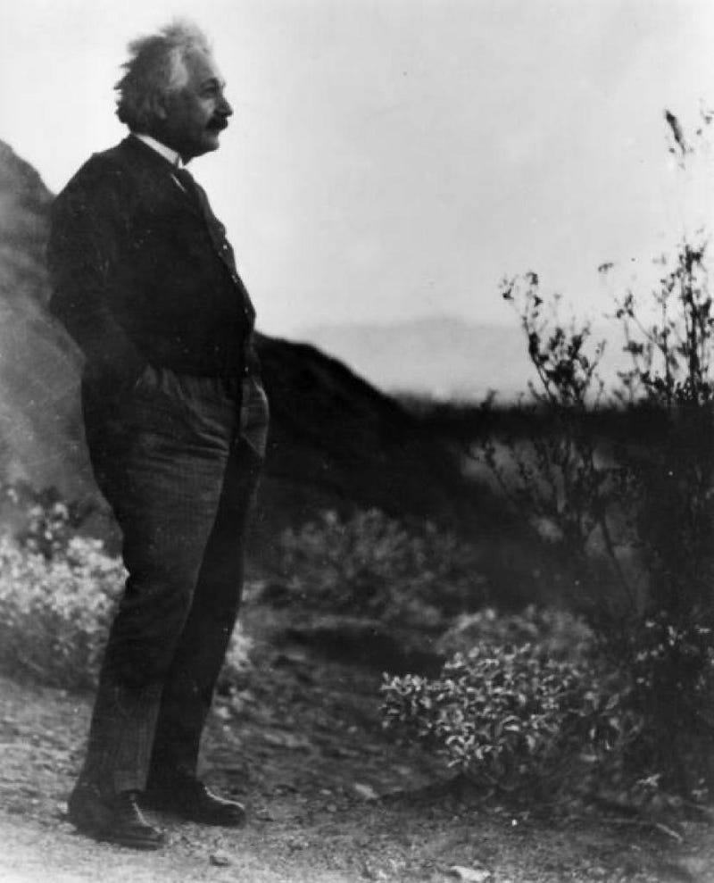 Einstein in Palm Springs, California, circa 1930