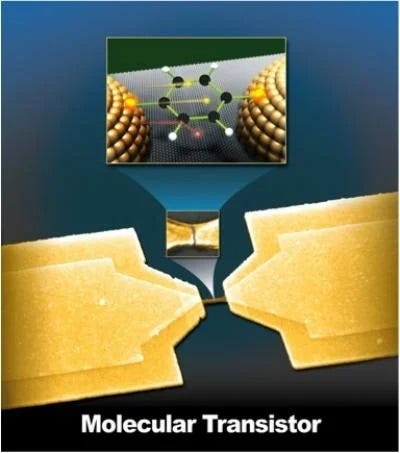 A molecular-level transistor.