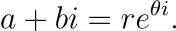 Polar Representation of Complex Numbers