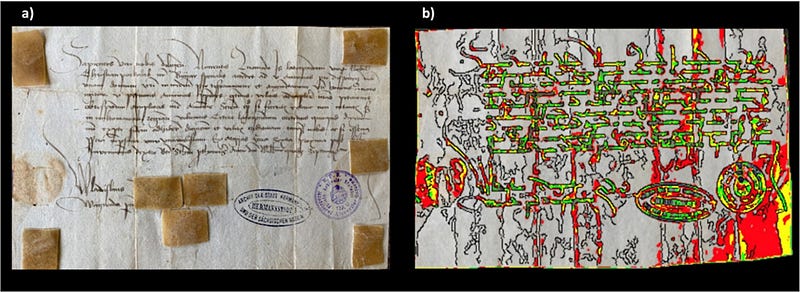 Close-up of Vlad's signature and EVA strips on his letter