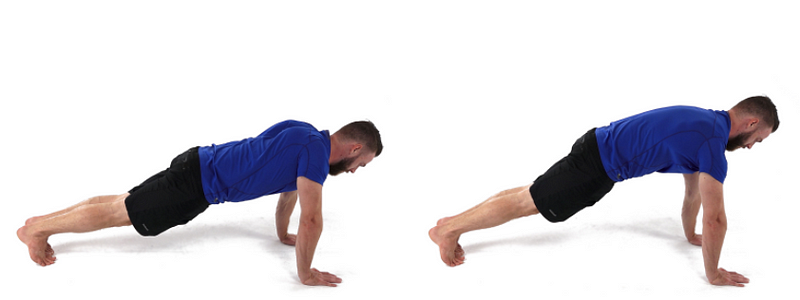 Shoulder protraction isolation exercise for warm-up.