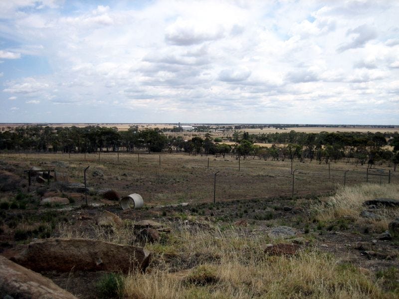 Panoramic view of Mount Wycheproof, Australia's smallest mountain