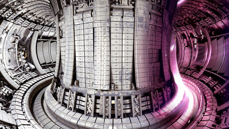 Diagram of a tokamak reactor