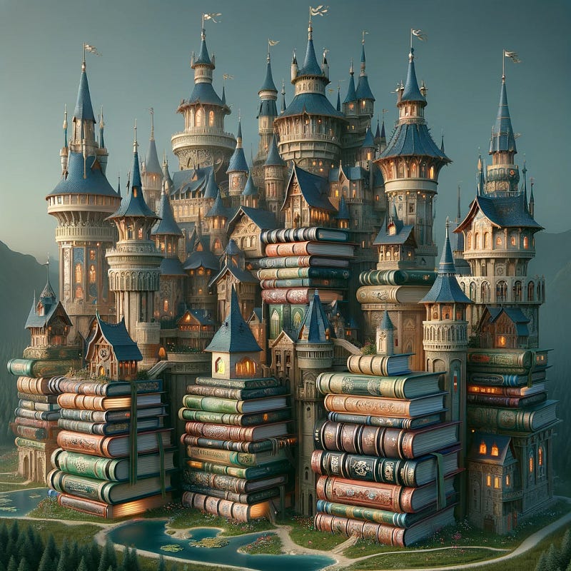 Castle inspired by fairy tale books