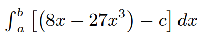 Integral representation for area R2.