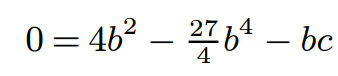 Evaluating integrals to find c.