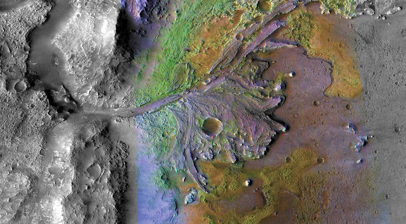 Jezero Crater on Mars